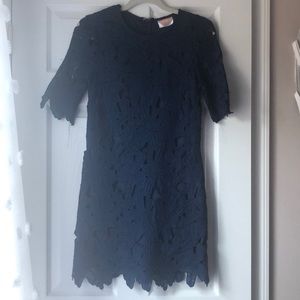 Navy lace dress